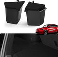 BASENOR 2021-2025 Tesla Model Y 7-Seater Trunk Storage Bins, (Proprietary Design) Trunk Organizer with Carpeted Lid, Rear Trunk Side Storage Box for 7 Seat Model Y Interior Accessories