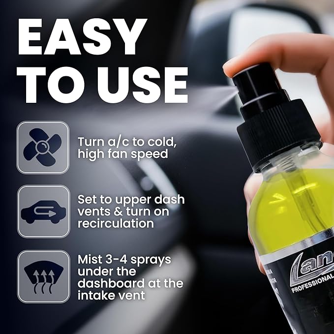 LANE’S Premium Car Air Freshener "Leather" - 4oz Water-Based, Long-Lasting Auto Scent Spray - Food, Pet, Odor Smell Deodorizer for Cars, Trucks, SUVs' Interior Leather, Carpet, Upholstery