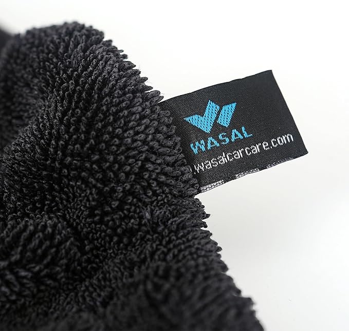 Wasal Car Drying Towel - 24" x 36" XL, Popular Pick Among Detailing Pro- 1300 GSM Microfiber Edgeless Twisted Loop Design - 70/30 Blend, Extra Large,Super-Fast Drying, Streak Free