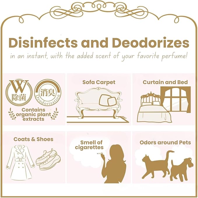 LAVONS Fabric Freshener Spray Kids& Pet Safe, Fabric Refresher Spray for Clothes& Furniture, Smoke Odor Eliminator for Houses, Offices & Car, Shoe Deodorizer from Japan 12.5 Fl Oz SHINY MOON, 2EA