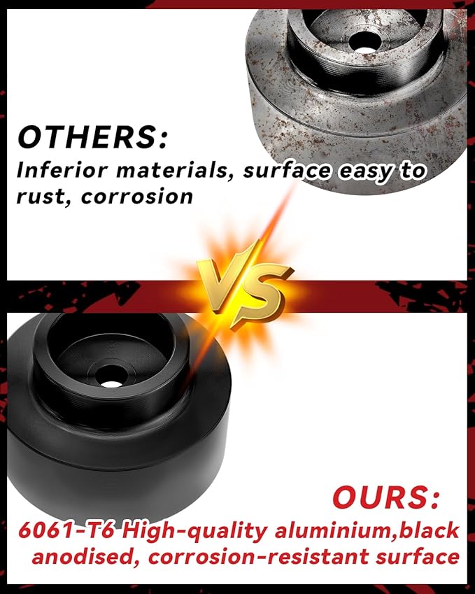 1.5" Rear Leveling Lift Kit Coil Spring Spacers for 2009-2024 Ram 1500 2WD 4WD, Rear Strut Spacers Suspension Leveling Kit