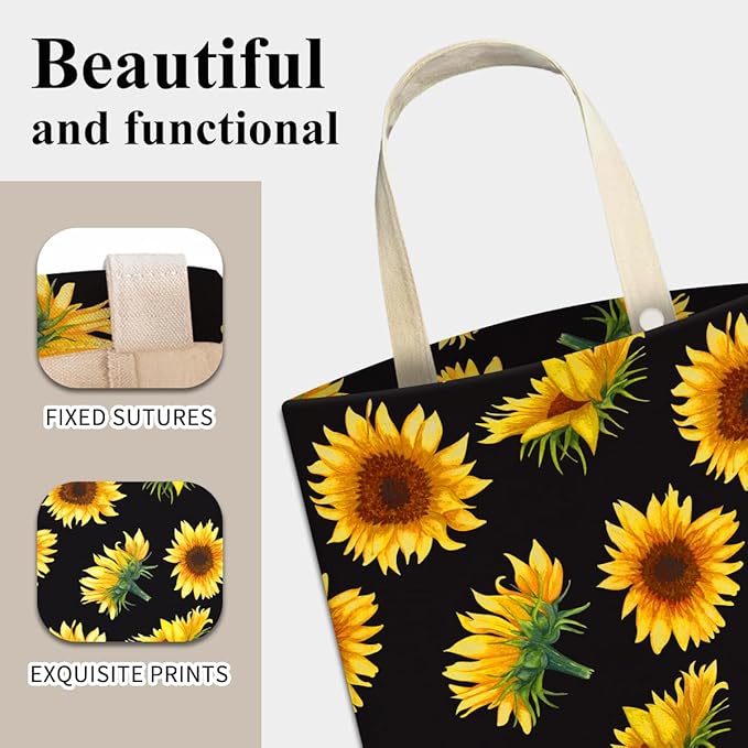 Car Trash Can, Cute Car Trash Bag, Hanging Car Organizer and Storage Bag, Trash Bin for Car Accessories, Vehicle, Travelling, Camping Watercolor Sunflower