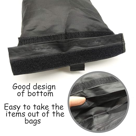 TIHOOD 4PCS Detachable Trash Bag Hanging Back Seat Car Garbage Bag for Outdoor Traveling Home Use Car Storage