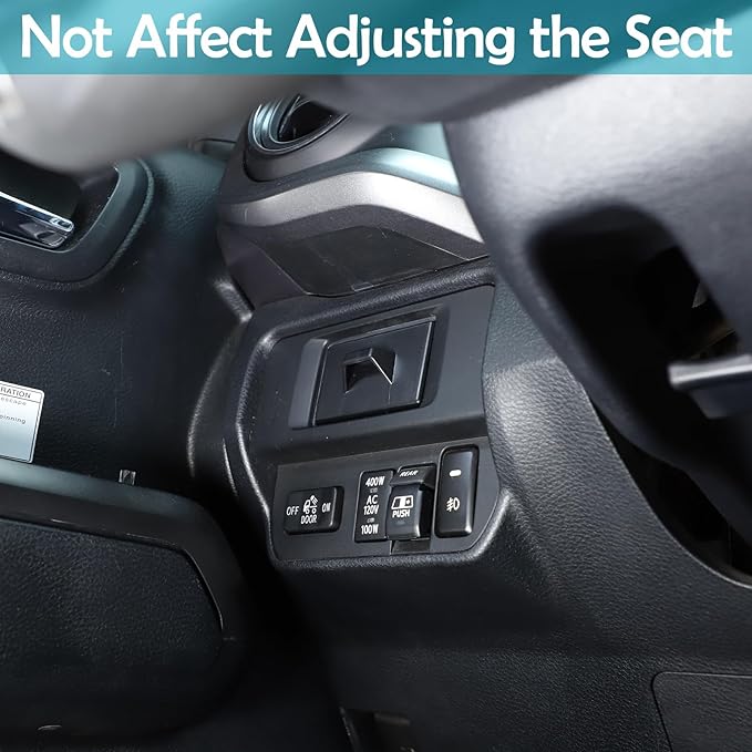 CHEAYAR Car Central Control Storage Box Compatible with Toyota Tacoma 2016-2022, Drivers Side Cubby Drawer, Coin Key Card Holder - Interior Tray Organizer Upgrade Accessories (Black - Minimalist)