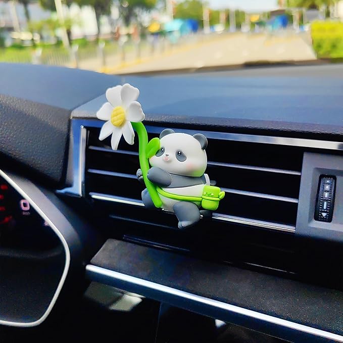 Cute Car Air Freshener for Women/Men, Pilot Car Vent Clips Creative Automotive Fragrance Air Diffuser, Outlet Flower Fan Automotive Decoration Interior Accessories