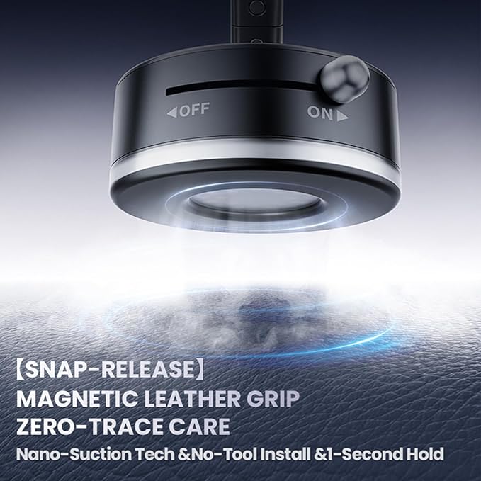 Car Cell Phone Holder Compatible with iPhone Mag-Safe Car Mount, Magnetic Car- Mounts, 360° Adjustable Carbon Fiber