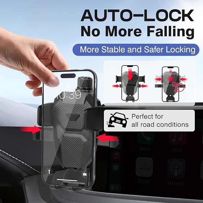 Car Phone Holder for 2020 2021 2022 Lexus RX Accessories,Adjustable GPS RX Phone Mount for 12.3-inch Screen,Hands-Free Ultra Stable Phone Stand for All Phones