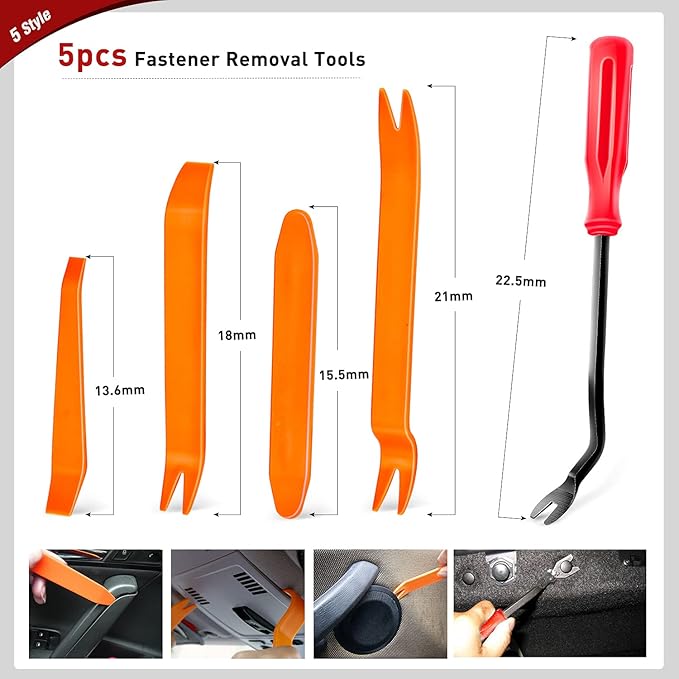 Nilight 680Pcs Car Push Retainer Clips Auto Fasteners Assortment Popular Sizes Nylon Bumper Fender Rivets Cable Ties for Toyota GM Ford Honda Chevy