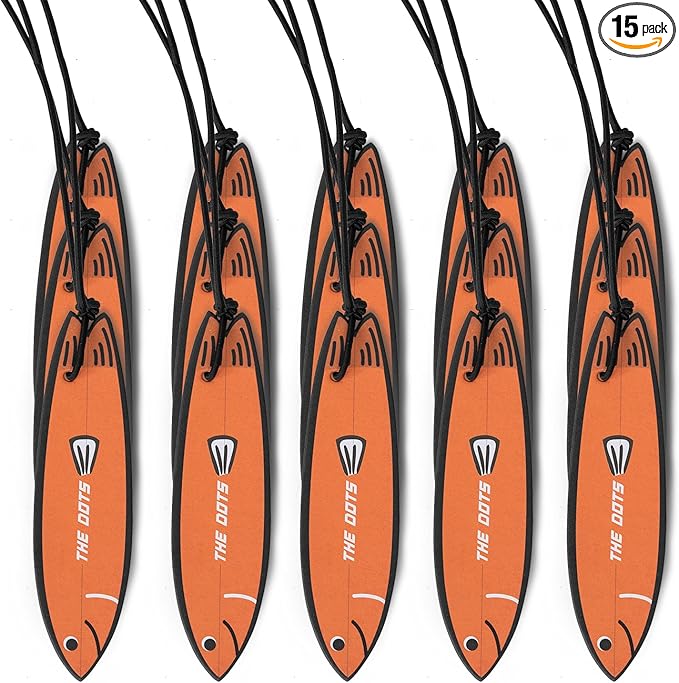 THEDOTS 15 Pack Hanging Air Freshener, Oriental Gourmet Scent, Warm Surfboard Paper Card, Long Lasting Interior Fragrance Decor Gift