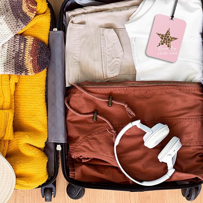 4Pcs Pink Cheetah Print Car Air Freshener Hanging Girly Leopard Car Accessories Gifts for Women Teen Girl Cute Air Freshener for Interior Car Mirror Home Wardrobe Decor