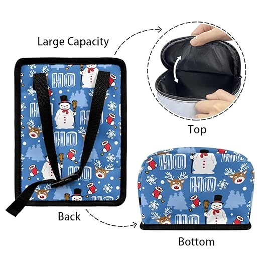 1.2 Gallons Mandala Prints Trash Bag for Car - Hanging Car Trash Can with Santa's HO HO HO Print, Easy Install at Tail of Console/Back of Seat, Ideal Car Accessories for Family Trips