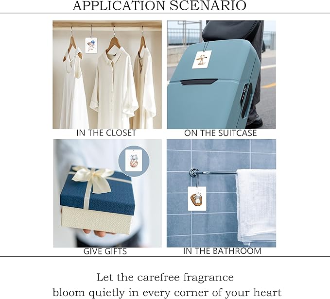 Baseball Animal Nursery Air Freshener 4 Pcs, Cute Animal Baseball Supplies Hanging Scents Air Freshener for Kids Boys Gifts, Vintage Scented Car Accessories Decor for Boys Kids Room Nursery