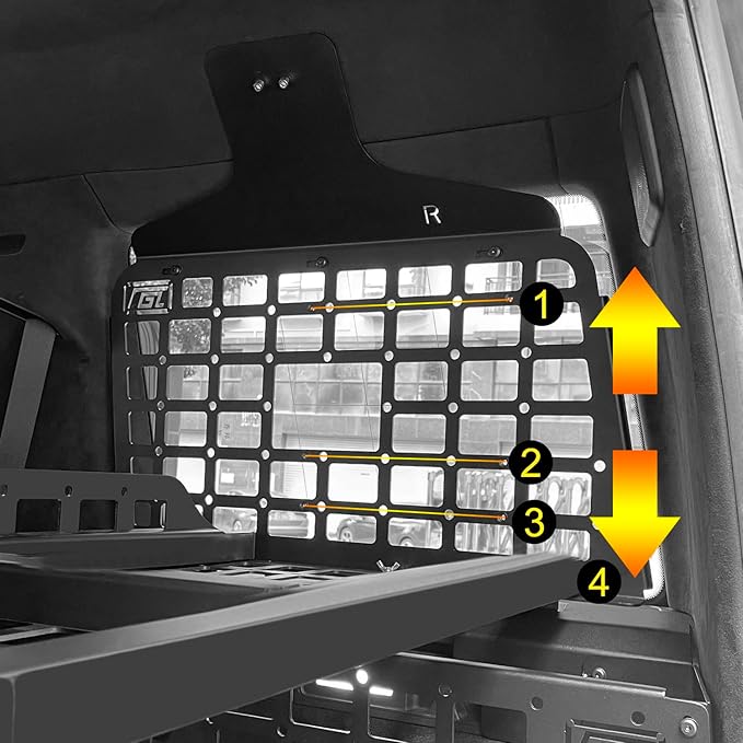 HIGH FLYING 2019-2024 for Mercedes-Benz G-Class G500 G63 G350 Car Accessories Modular Storage System Trunk Shelf Rear Window Molle Panels Trunk Storage Kit Organizer