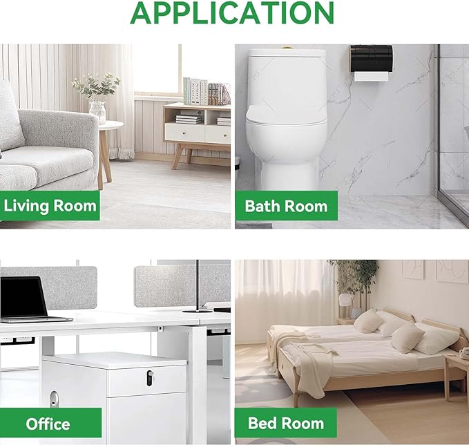 1.2 Gallon Small Trash Bags Drawstring, Mini Garbage Bags, 88 Count, 1.14Mil Thickness, 3.8g/pcs, 38 * 41cm, Unscented, Clear