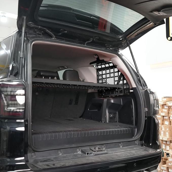 HIGH FLYING for Toyota 4Runner 2010-2024 Car Accessories Modular Storage Molle Panel System Trunk Shelf Luggage Carrier Cargo Racks Trunk Organizer Aluminum Alloy Whole Kit