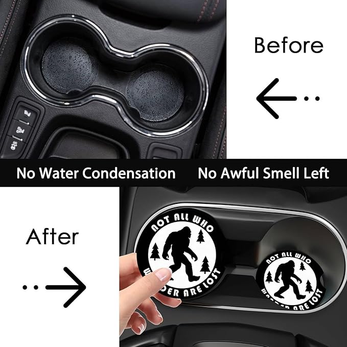 Car Coasters for Cup Holders,2 PCS Universal Non-Slip Rainbow Tree Car Coasters,2.75" Rubber Mat,Tree of Life Cars Accessories Cup Drink Holder Coaster Decor Trees of Life Gifts for Women,Men,Mom