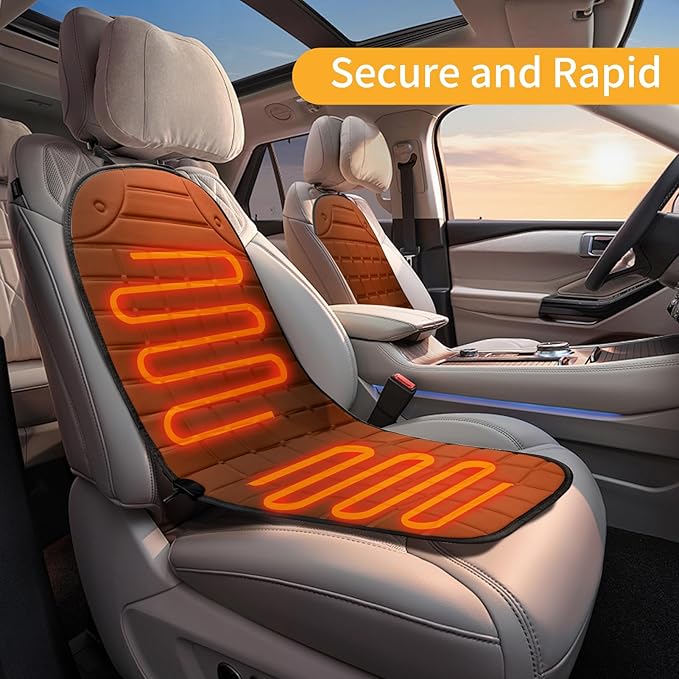 2 PCS Seat Cushion Comfortable Winter Seat Cover, Gifts for Family (Brown)