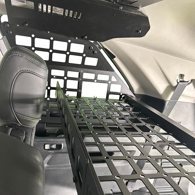 HIGH FLYING Car Accessories for Toyota Sequoia 2023 2024 2025 Modular System Storage Molle Panels Trunk Shelf Storage Trunk Organizer Aluminum Alloy (Side Panel+Trunk Shelf)