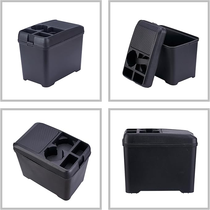 Car Trash Can Bin Waste Container Multi-Function Storage Box Car Cup Holder Car Organizer