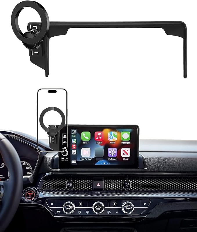 PZK Car Phone Mount for Honda HRV 2023-2025 2026/CRV 2023-2026/ Honda Pilot 2023-2026 Accessories 7/9-inch Screen Compatible with MagSafe HR-V CR-V Car Phone Holder Not Affect Air Vent