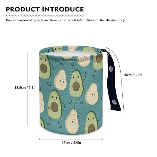 Trash Bag, Car Garbage Can Hanging Back Seat Organizer Trash Can Bin for Vehicle, Travelling, Camping - Cartiib Avocado