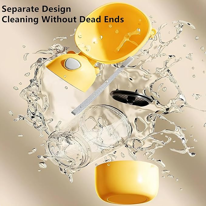 2 in 1 Dog Water Bottle with Food Container, Portable Dogs Water Dispenser, Outdoor Drink Bottles for Puppy, Cat, Pet, Essential Items for Travel, Walking, Hiking, Pet Accessories (Blush Beige)