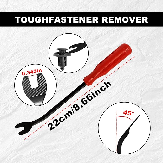 240pcs Car Plastic Push Pin Rivet Fasteners, Car Retainer Clips Plastic Fasteners Kit with Remover Tool, Assortment Universal Retainer Clips Push Type Retainers Set in Case for Car, Most Popular Sizes