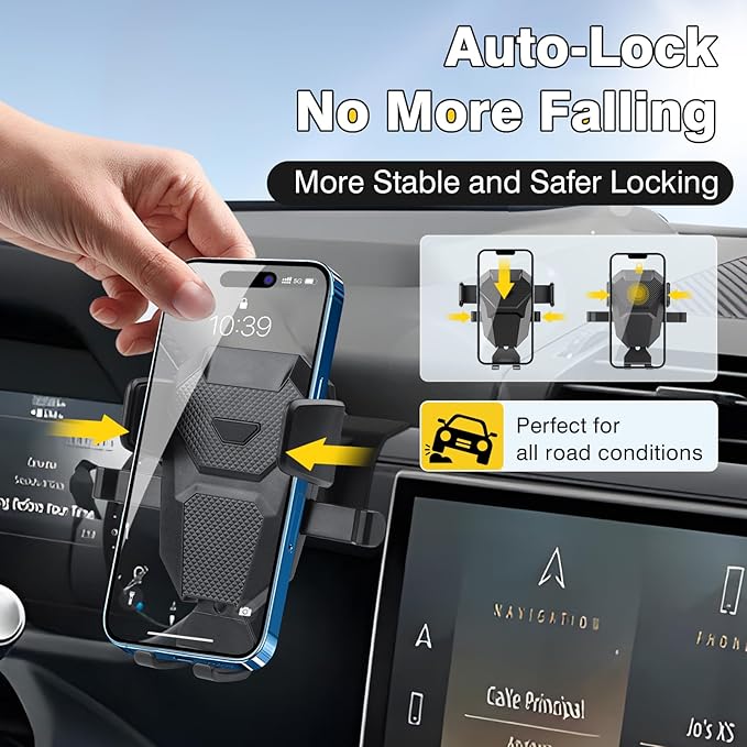 Car Phone Holder for 2023-2025 Land Rover Defender Auto Accessories,Adjustable Defender Air Vent Mount Holder,Defender Cell Phone Mount Cradles Ultra Stable Phone Stand