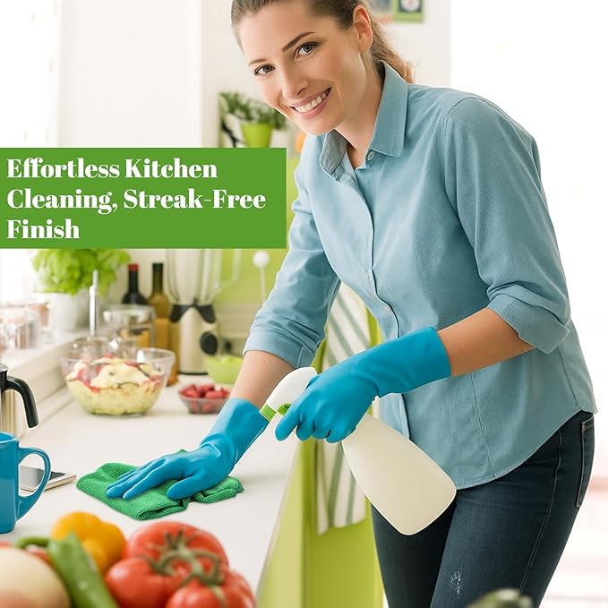 Nuenen 60 Pcs Microfiber Cleaning Cloths for Cars 16 x 16 Inch Ultra Absorbent Car Towels Drying Reusable Cleaning Supplies House Kitchen Window Microfiber Towel (Green)