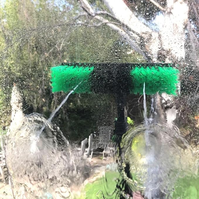 20 Feet Long Reach Solar Panel Cleaning Brush with Inline Water Filter, Telescopic Extendable for Roof Mounted Solar Panel and Window Cleaning: Water Fed Pole Cleaning Kit