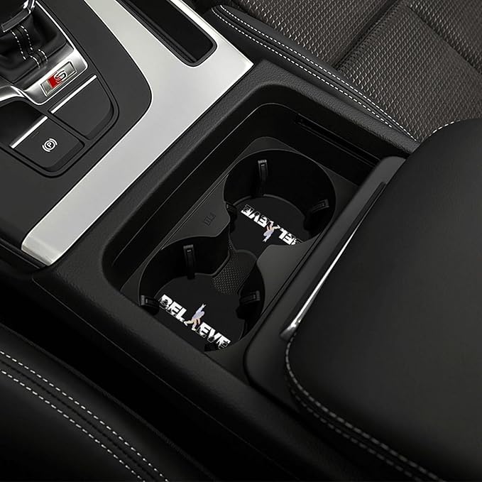 Believe in Bigfoot Sasquatch Car Coasters for Cup Holders Pack of 2 Neoprene Cup Mat Pad Vehicle Interior Accessories for Men Women