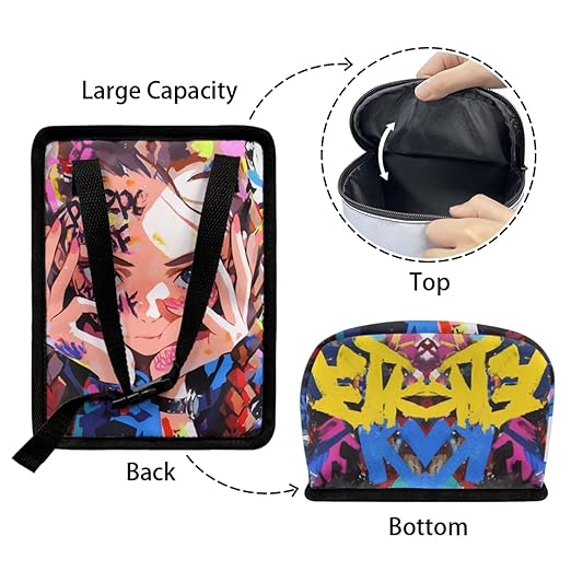 1.2 Gallons Car Garbage Can with Lid, Macaron Gradient Auto Trash Bag, Adjustable Hanging for Tail of Console/Back of Seats, Easy to Install, Odor-Free with Zipper Leak-Proof Lid Design