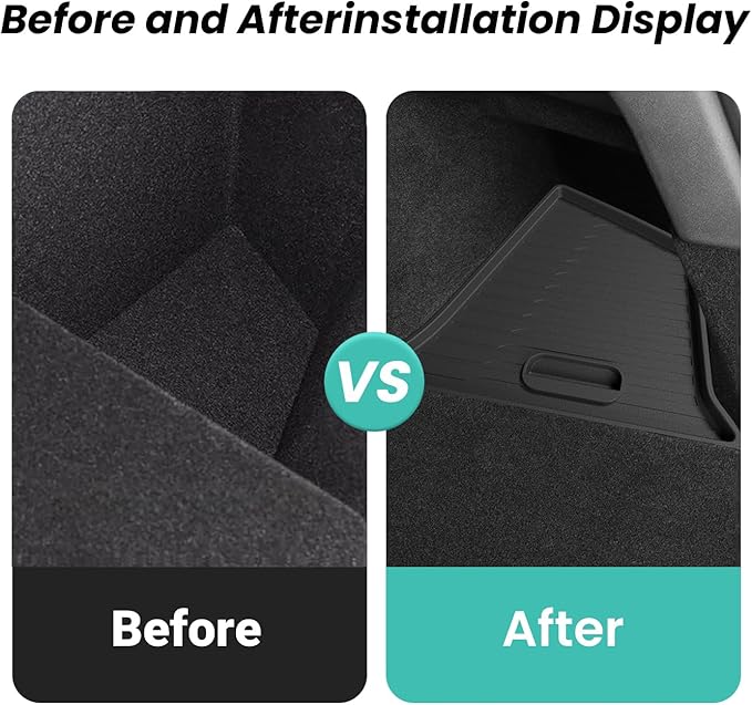 2025 2026 Model Y Juniper Rear Trunk Storage Bins with Lids 2PCS Rear Trunk Storage Box for Refresh Model Y TPE Waterproof Trunk Organizer for Model Y Juniper Interior Accessories