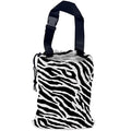 Zebra Stripes Car Garbage Bag,Waterproof Small Car Trash Bag Hanging Back of Seat,Drawstring Hanging Car Trash Bag with Adjustable Buckle for Car Accessories