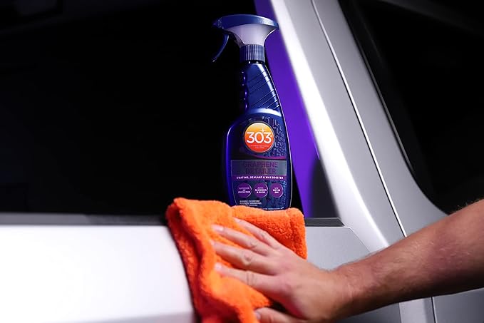 303 Products Graphene Detailer Spray, Enhances Gloss & Protection on Existing Coating, Sealants & Waxes, UV Protectant, Drying Aid, Add Ceramic Graphene Protection, Waterless Car Detailing Spray, 16oz