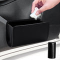 Accmor Car Trash Can, Collapsible Leather Vehicle Trash Bin Car Dustbin Garbage Organizer Holder with 2 Rolls Trash Bag, Foldable Hanging Mini Cars Storage Bag Container for Auto, SUV (Black)