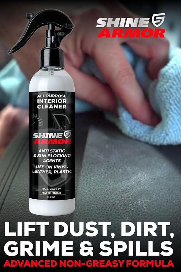 SHINE ARMOR Car Care Bundle, Ceramic Coating and Interior Cleaner