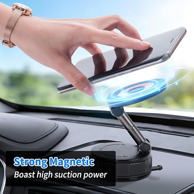 Magnetic Phone Holder for Car, Car Phone Mount 360 Degree Adjustable, Strong Magnetic Phone Holder for iPhone 17 Pro Max 16 15 14 13 12 Plus