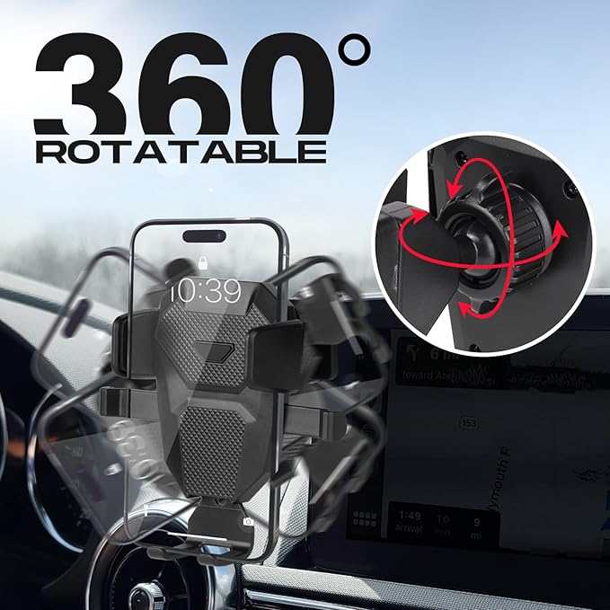 Car Phone Holder for 2016-2023 Mazda MX-5 Miata/16-21 CX-3/14-16 Mazda 3 Accessories,Cell Phone Mount ONLY for 7-Inch Screen Fixed Clip,Hands-Free Ultra Stable Air Ven Phone Stand