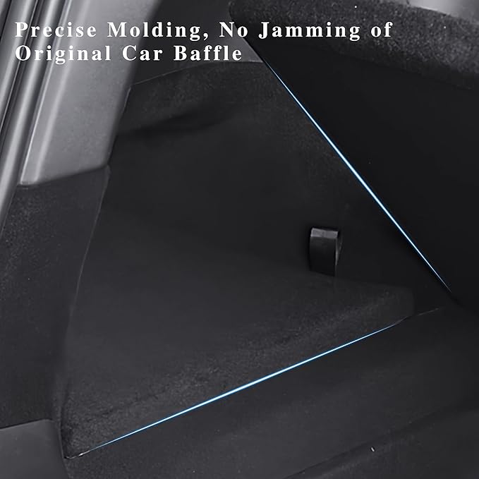 Rear Trunk Storage Bins with Lids 2PCS for New 2025 2026 Model Y Juniper Rear Trunk Storage Box TPE Waterproof Trunk Organizer for Model Y Juniper Interior Accessories