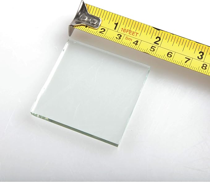 Stinger Testing Glass for Glass Breaker Escape Tool, Scientific Glass Streak Plates, 2"x2"x3/16, Test for Car Window Hammer, Safety Hammer, Car Escape Tool (10)