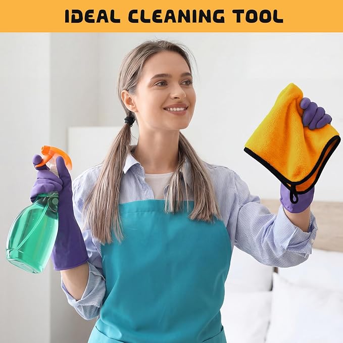 Tallew 100 Pcs Microfiber Towels:16"x16" Microfiber Drying Towels Bulk Micro Fiber Car Cleaning Cloth for Cars Drying Washing Polishing Office Windows Cleaning Household Supplies (Yellow)