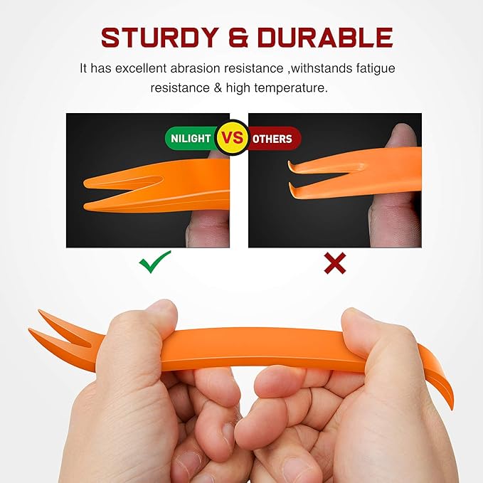 Nilight 480pcs Car Retainer Clips & Fastener Remover with 12 Most Popular Sizes Auto Push Pin Rivets Set -Door Trim Panel Clips for Toyota GM Ford Honda Acura Chrysler