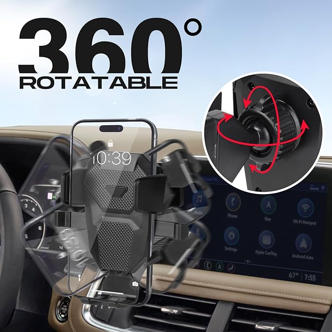 Car Phone Holder for Chevrolet Suburban 2021-2024 Accessories,Adjustable GPS Suburban Phone Mount ONLY for 10.2-inch Screen,Hands-Free Ultra Stable Phone Stand for All Phones