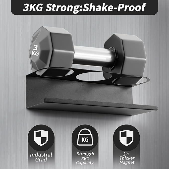 2 Pack Strong Magnetic Cup Holder for Refrigerator, Metal Tumbler Water Bottle Organizer with Lid Holder for 30/40 OZ Stanley Cup, Flexible Tumbler Racks for Kitchen Cabinet Metal Surface