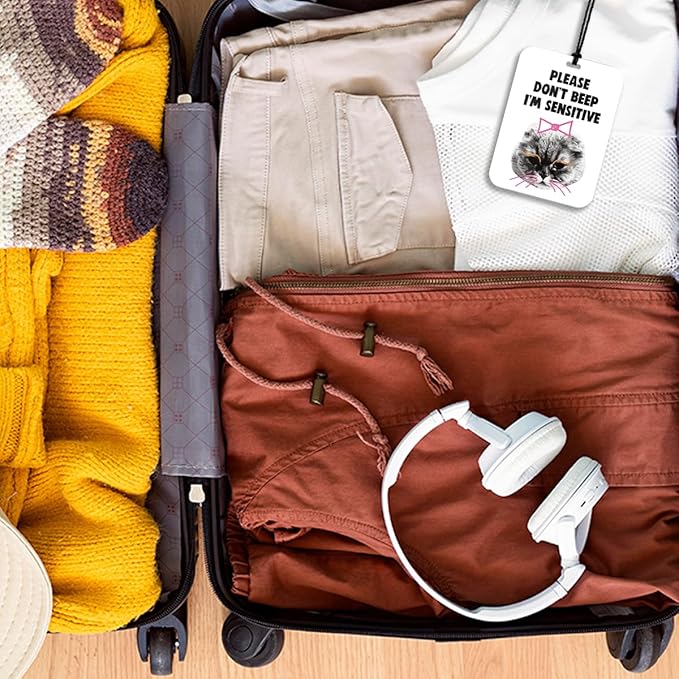 4Pcs Funny Cat Car Air Freshener Hanging Car Accessories Gifts for Women Men Cat Lovers Cute Air Freshener for Interior Car Mirror Home Wardrobe Decor