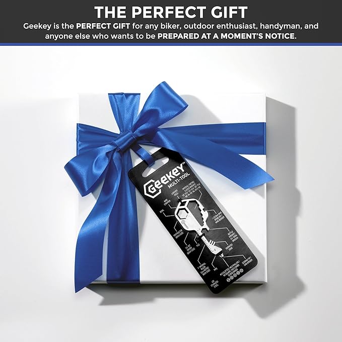 Geekey Keychain Multitool – EDC Tool with 16+ Functions | Small Bottle Opener keychain with Screwdriver, Wrench, and Box Cutter for Travel, Outdoor, and Everyday Use – TSA Safe