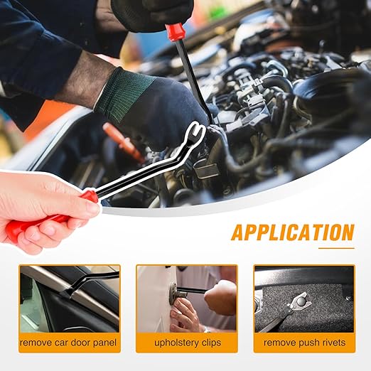 GOOACC 935Pcs Car Push Retainer Clips & Auto Fasteners Assortment -26 Most Popular Sizes Nylon Bumper Fender Rivets with 10 Cable Ties and Fasteners Remover for GM Ford Toyota Honda Chrysler