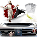 Cute Car Air Freshener Clips Christian Jesus Car Vent Clip Jesus Cars Scents Cologne Air Conditioner Clip Auto Vent Interior Decoration Cars Accessories Religious Gifts for Women Men