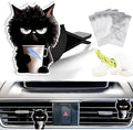 Cute Car Air Freshener Clips Black Cat Car Vent Clip Cat Cars Scents Cologne Air Conditioner Clip Auto Vent Interior Decoration Cars Accessories Cats Loves Gifts for Women Men